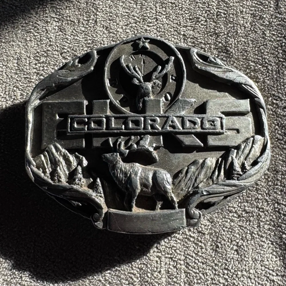 Vintage 1985 Siskiyou Colorado Belt Buckle